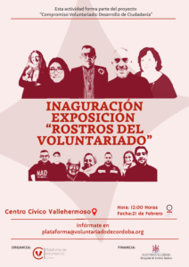 Cartel "Rostros del Voluntariado"